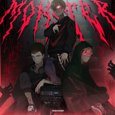 Постер песни Lastfragment, KRX$H, PXLUS - Monster